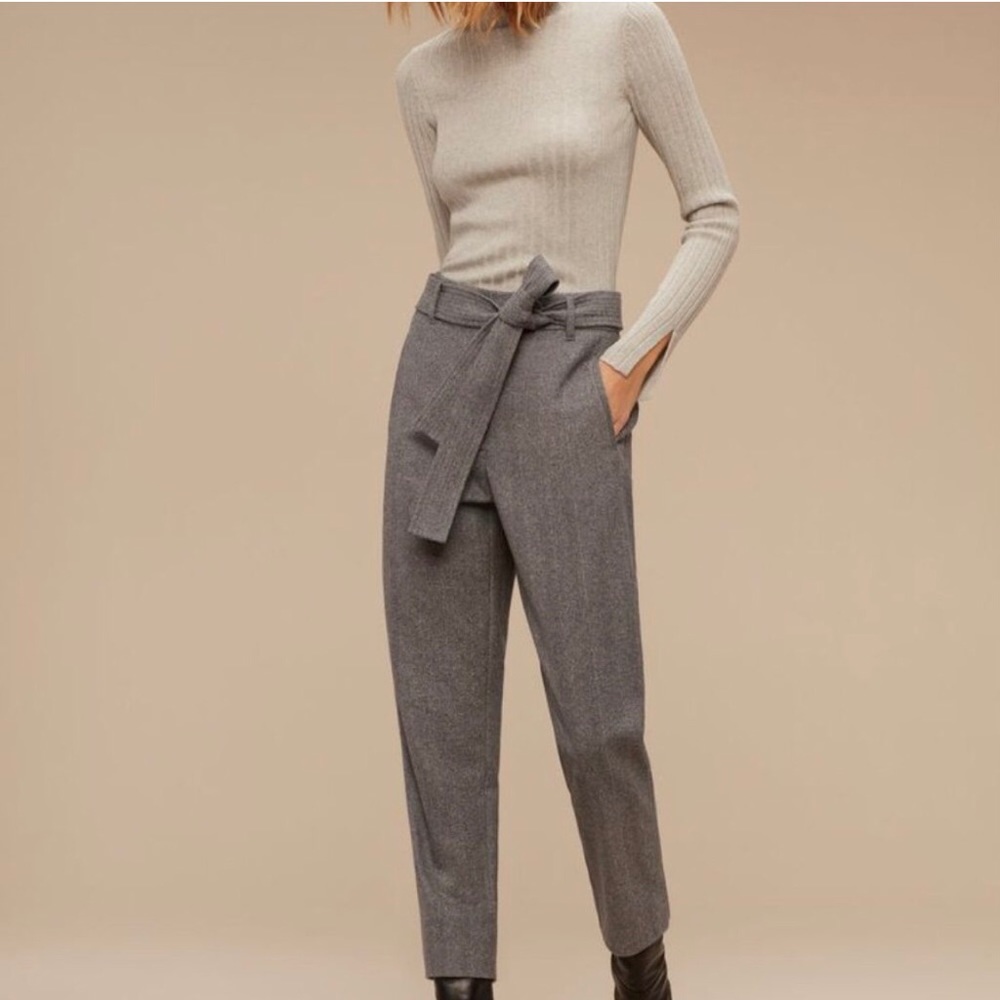 Aritzia Wilfred Jallade Tie-front Pants